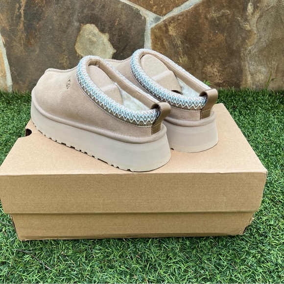 UGG Tazz platform slipper sand beige teal - Picture 5 of 10